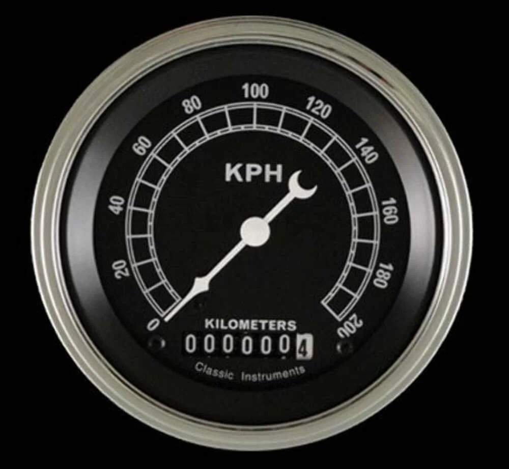 Traditional 3 3_8_ Speedometer TR59SLF